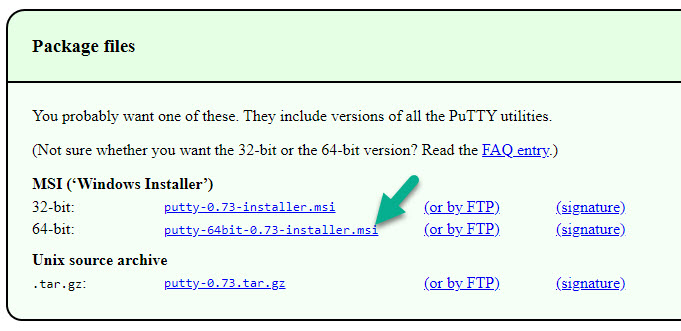 free download putty for windows 10 64 bit