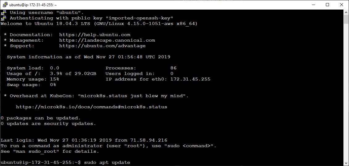 Secure Shell (SSH) with Command Line Interface
